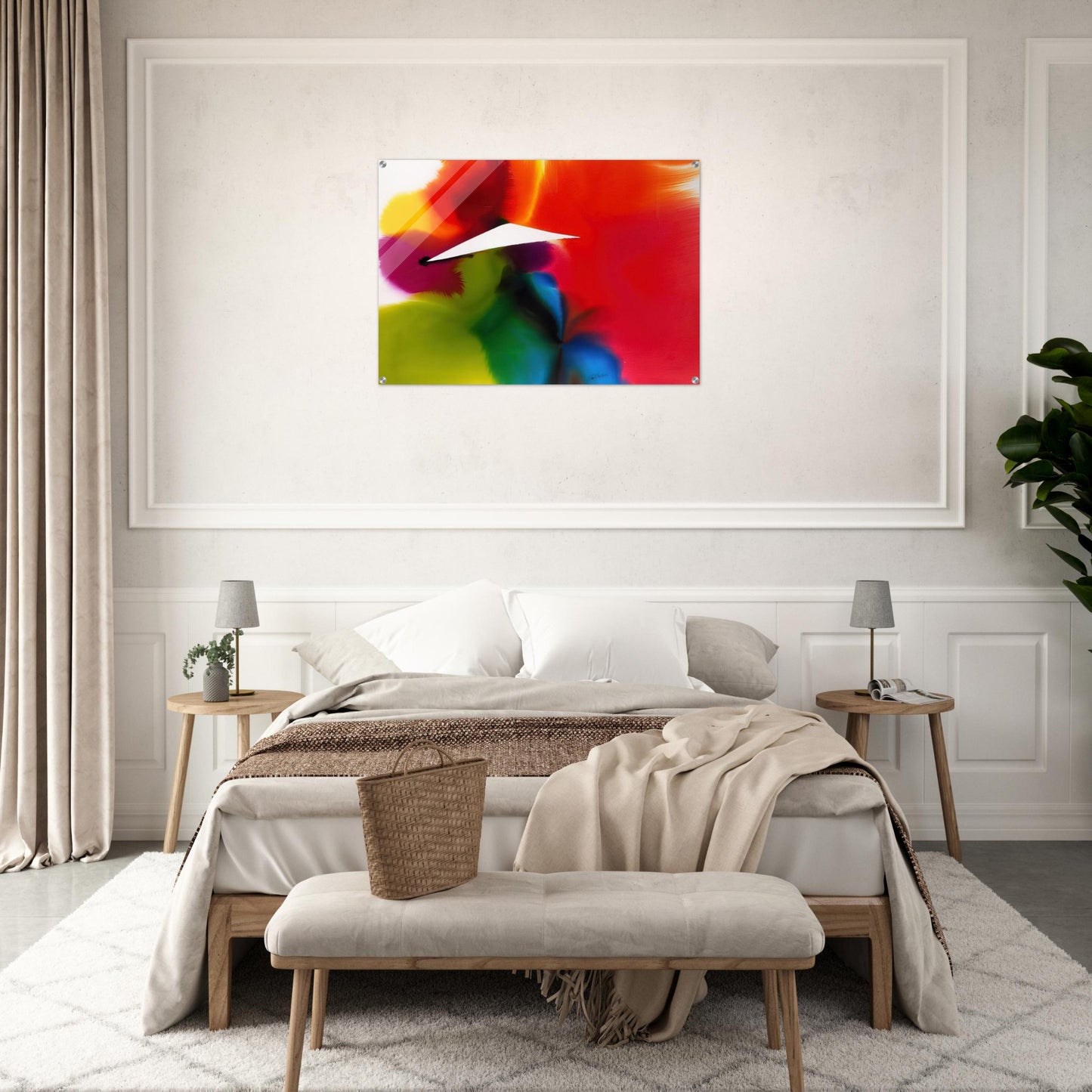 Phenomena French West Indies - Color Field Painting, Lyrical Abstraction - Paul Jenkins Acrylic Print - 70x100 cm / 28x40″ inches