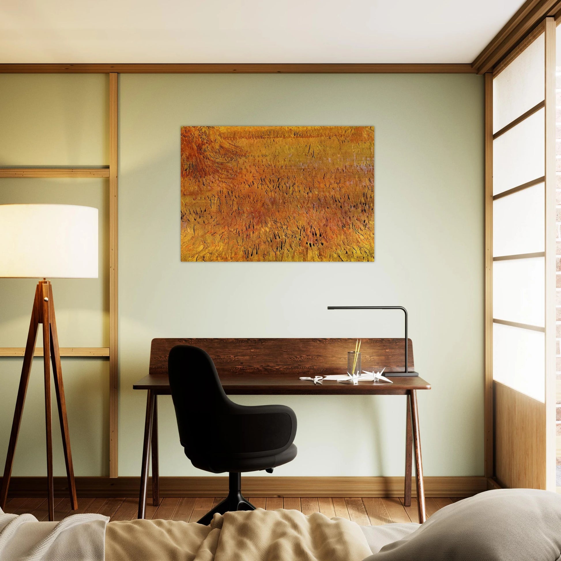 Arles View from the Wheat Fields - Vincent van Gogh Brushed Aluminum Print - 70x100 cm / 28x40 inches | Vincent van Gogh Aluminum Print | Vincent van Gogh Prints