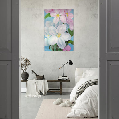 Apple Blossoms - Georgia O'Keeffe Brushed Aluminum Print - 70x100 cm / 28x40 inches | Georgia O'Keeffe Aluminum Print | Georgia O'Keeffe Prints