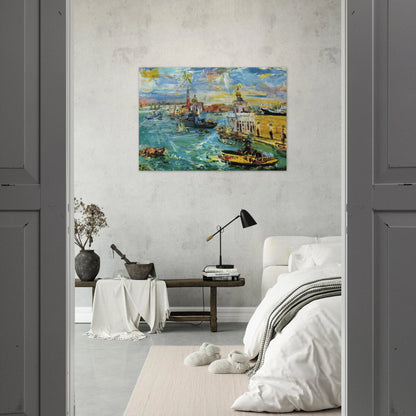 VENICE DOGANA 1948 - OSKAR KOKOSCHKA Brushed Aluminum Print - 70x100 cm / 28x40 inches | OSKAR KOKOSCHKA Aluminum Print | OSKAR KOKOSCHKA Prints