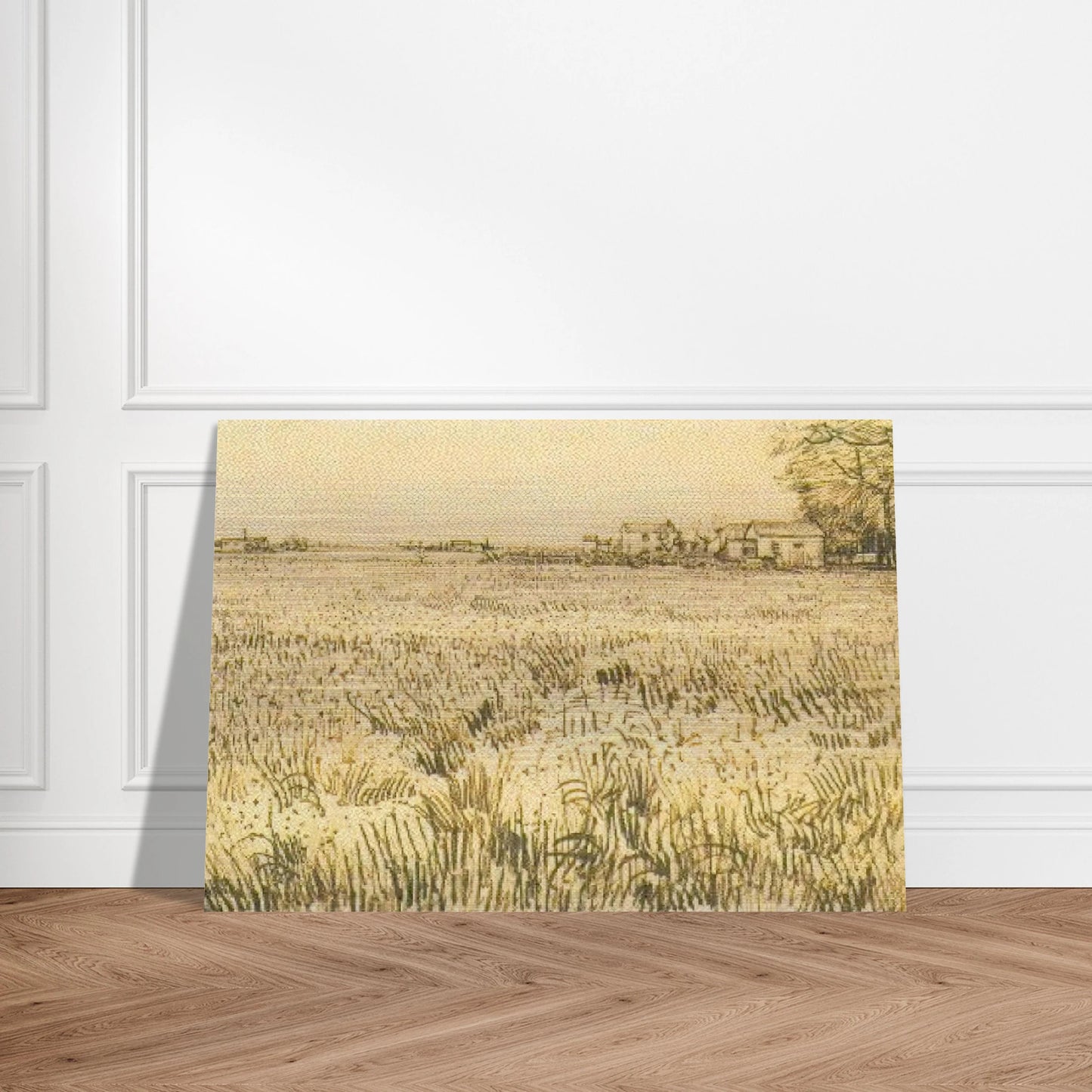 Meadow with Flowers - Vincent van Gogh Brushed Aluminum Print - 70x100 cm / 28x40 inches | Vincent van Gogh Aluminum Print | Vincent van Gogh Prints