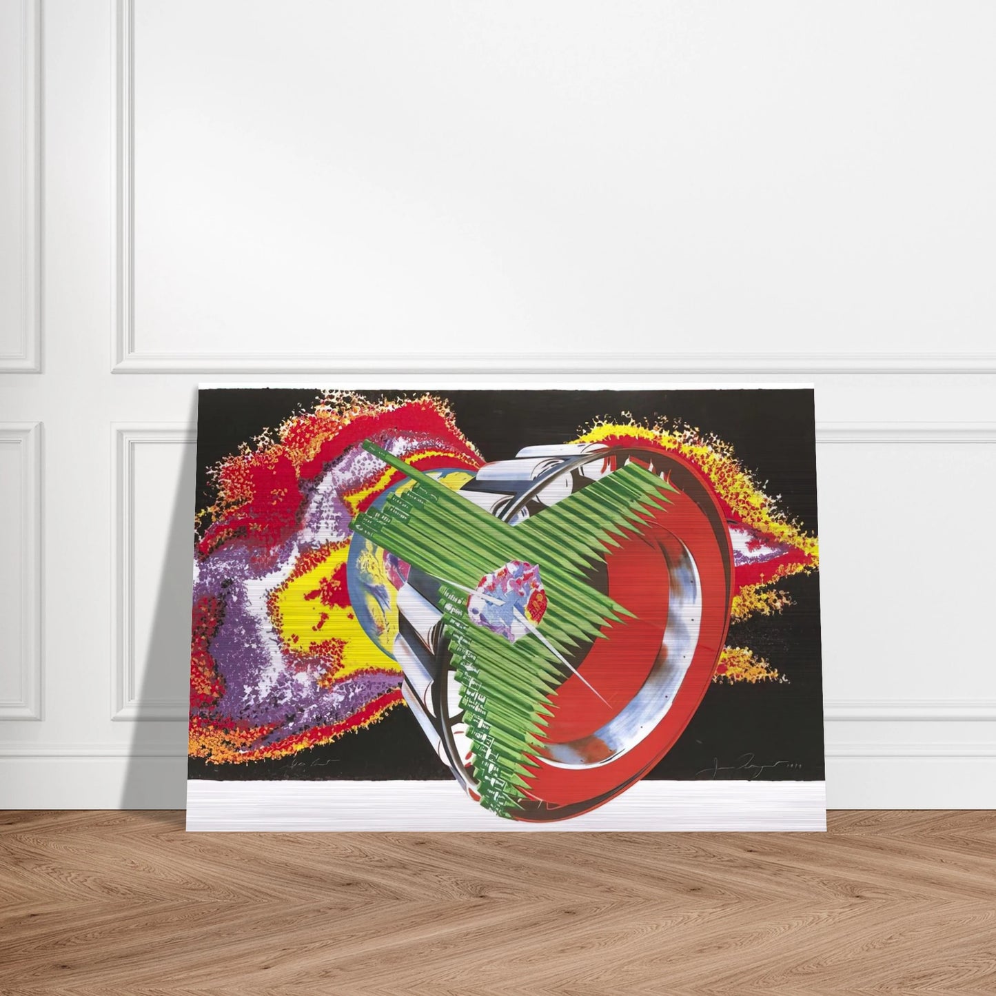 Space Dust - James Rosenquist Brushed Aluminum Print - 70x100 cm / 28x40 inches | James Rosenquist Aluminum Print | James Rosenquist Prints