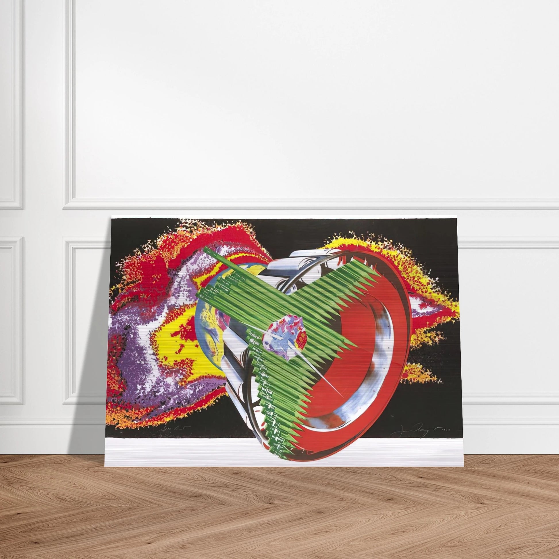 Space Dust - James Rosenquist Brushed Aluminum Print - 70x100 cm / 28x40 inches | James Rosenquist Aluminum Print | James Rosenquist Prints
