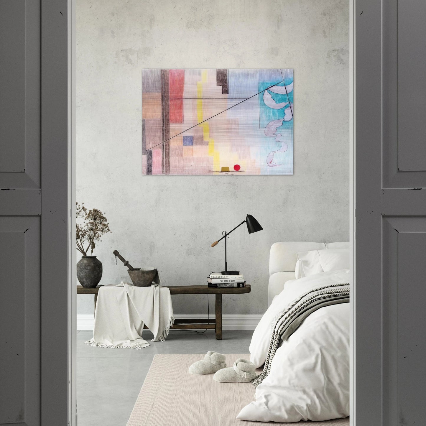 Die Kontraste - Abstract Art - Johannes Itten Brushed Aluminum Print - 70x100 cm / 28x40 inches | Johannes Itten Aluminum Print | Johannes Itten Prints