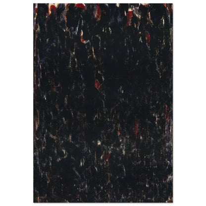 Untitled  Black Clouds  - Sam Francis Brushed Aluminum Print - 70x100 cm / 28x40 inches | Sam Francis Aluminum Print | Sam Francis Prints
