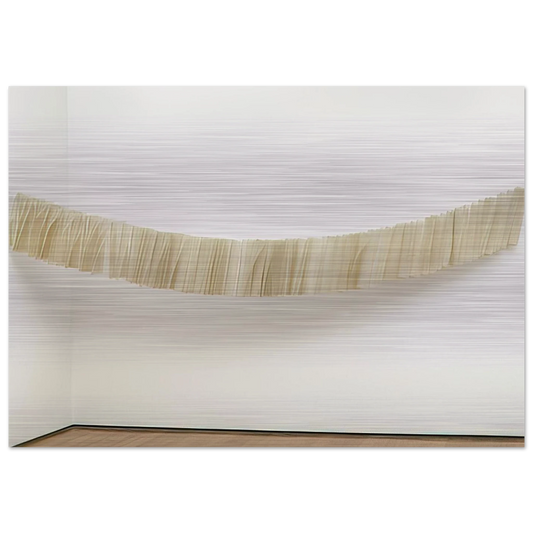 Little Train - Mira Schendel Brushed Aluminum Print - 70x100 cm / 28x40 inches | Mira Schendel Aluminum Print | Mira Schendel Prints