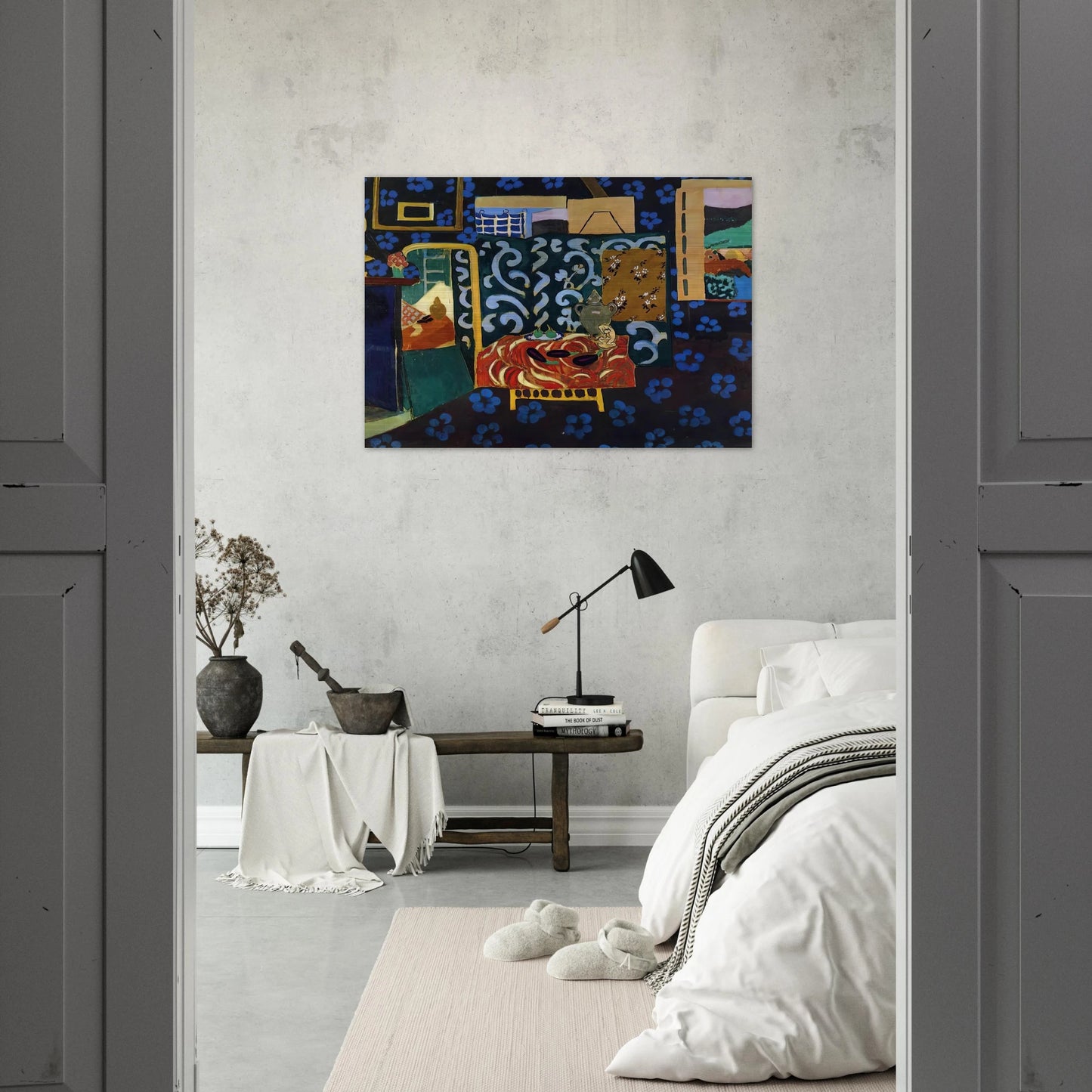 STILL LIFE WITH AUBERGINES 1911 - Henri Matisse Brushed Aluminum Print - 70x100 cm / 28x40 inches | Henri Matisse Aluminum Print | Henri Matisse Prints