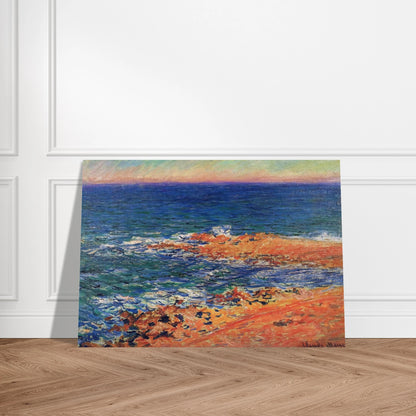 The Big Blue Sea in Antibes - claude monet Brushed Aluminum Print - 70x100 cm / 28x40 inches | claude monet Aluminum Print | claude monet Prints