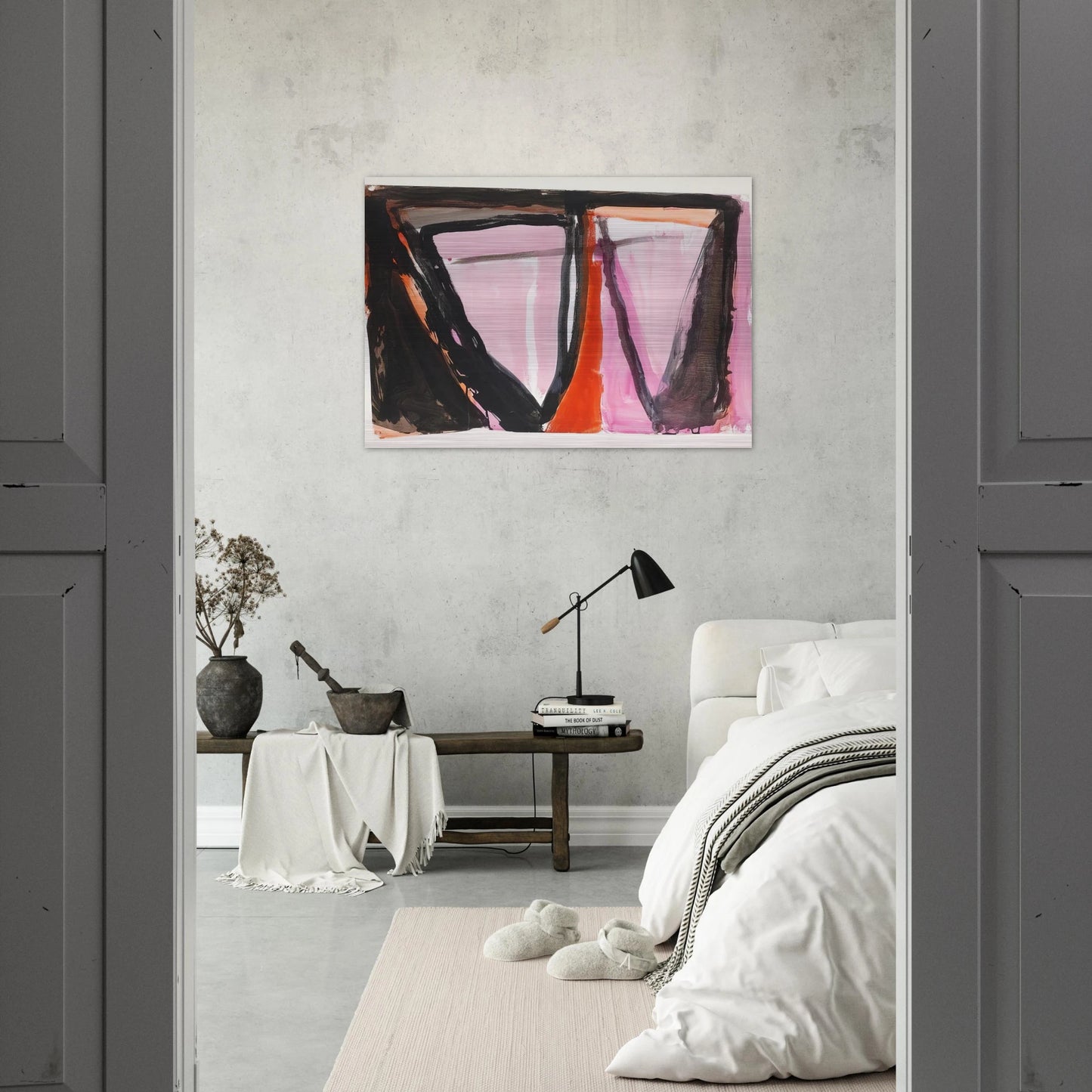 Composition - 1980 - Bram van Velde Brushed Aluminum Print - 70x100 cm / 28x40 inches | Bram van Velde Aluminum Print | Bram van Velde Prints