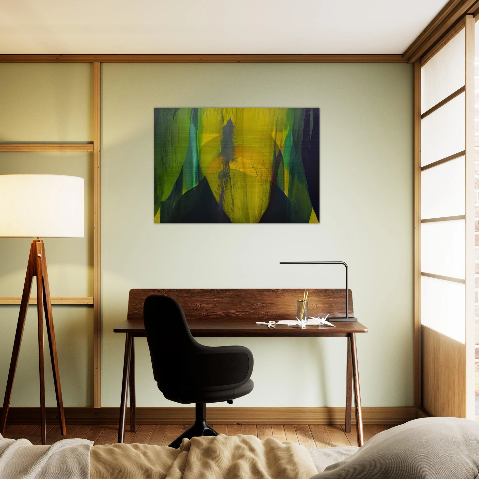 Phenomena Lasting Dawn - 1977 - Paul Jenkins Brushed Aluminum Print - 70x100 cm / 28x40 inches | Paul Jenkins Aluminum Print | Paul Jenkins Prints