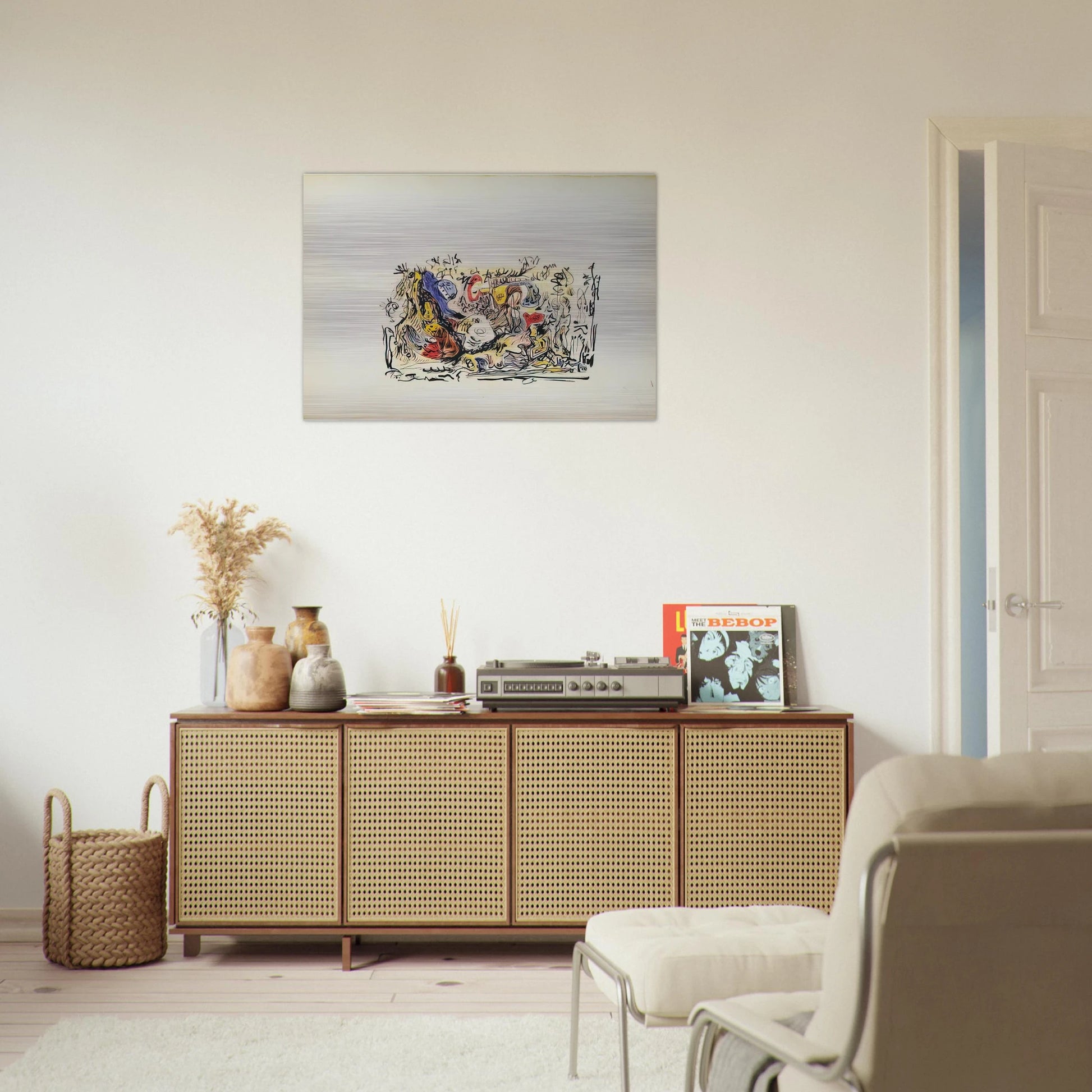 UNTITLED - Jackson Pollock Brushed Aluminum Print - 70x100 cm / 28x40 inches | Jackson Pollock Aluminum Print | Jackson Pollock Prints