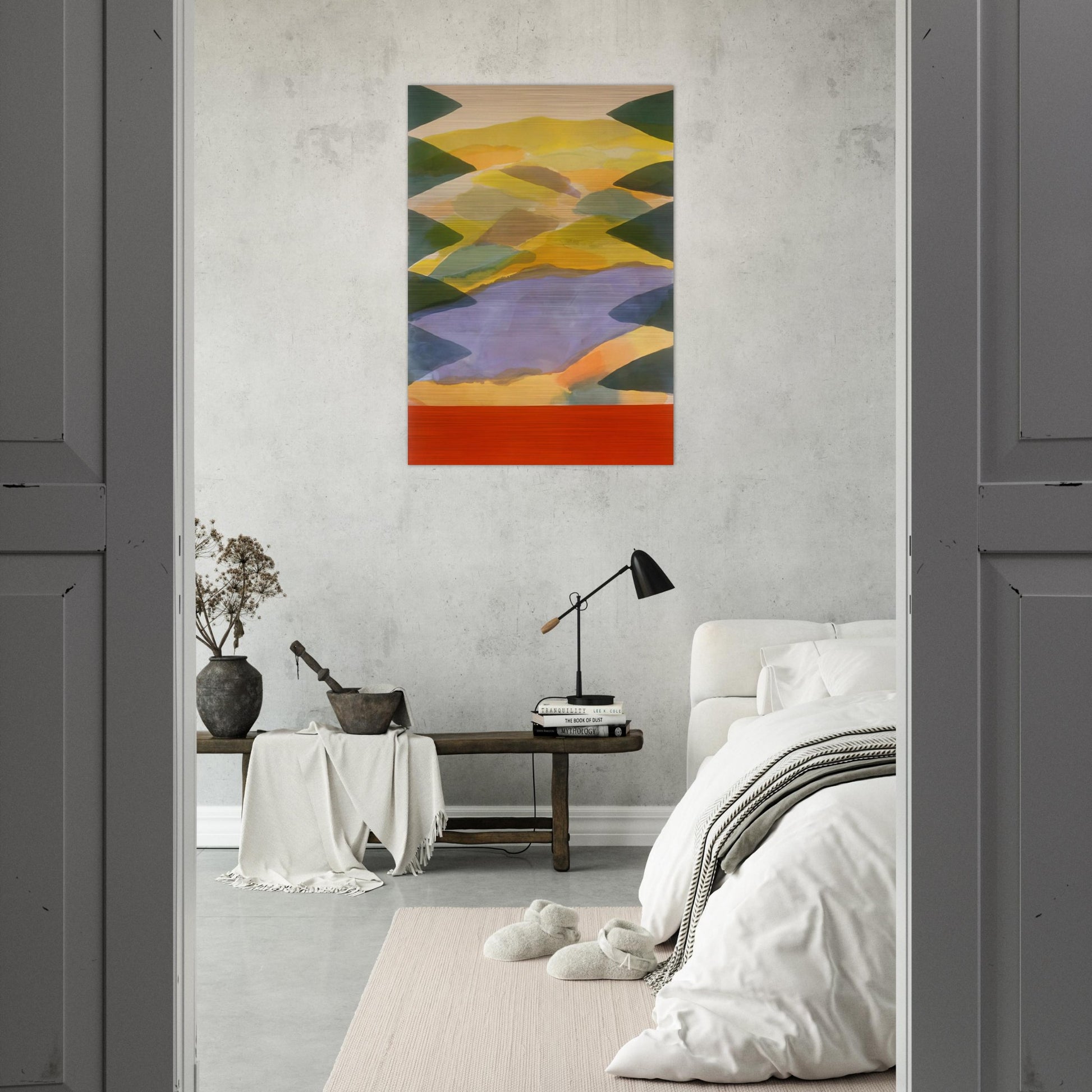Imagination's Door - 1980 - Ronnie Landfield Brushed Aluminum Print - 70x100 cm / 28x40 inches | Ronnie Landfield Aluminum Print | Ronnie Landfield Prints