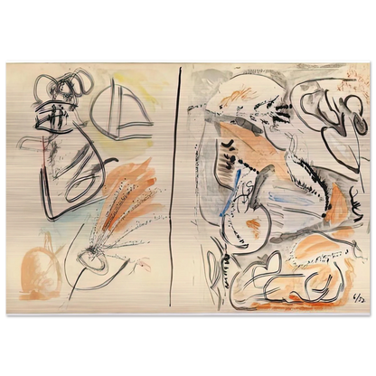 Window Shade No. 2, 1952- - Helen Frankenthaler Brushed Aluminum Print - 70x100 cm / 28x40 inches | Helen Frankenthaler Aluminum Print | Helen Frankenthaler Prints