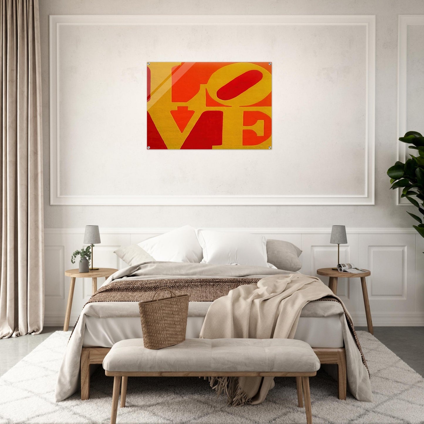 Chosen Love - Robert Indiana Acrylic Print - 70x100 cm / 28x40″ inches | Robert Indiana Wall Art | Robert Indiana Prints