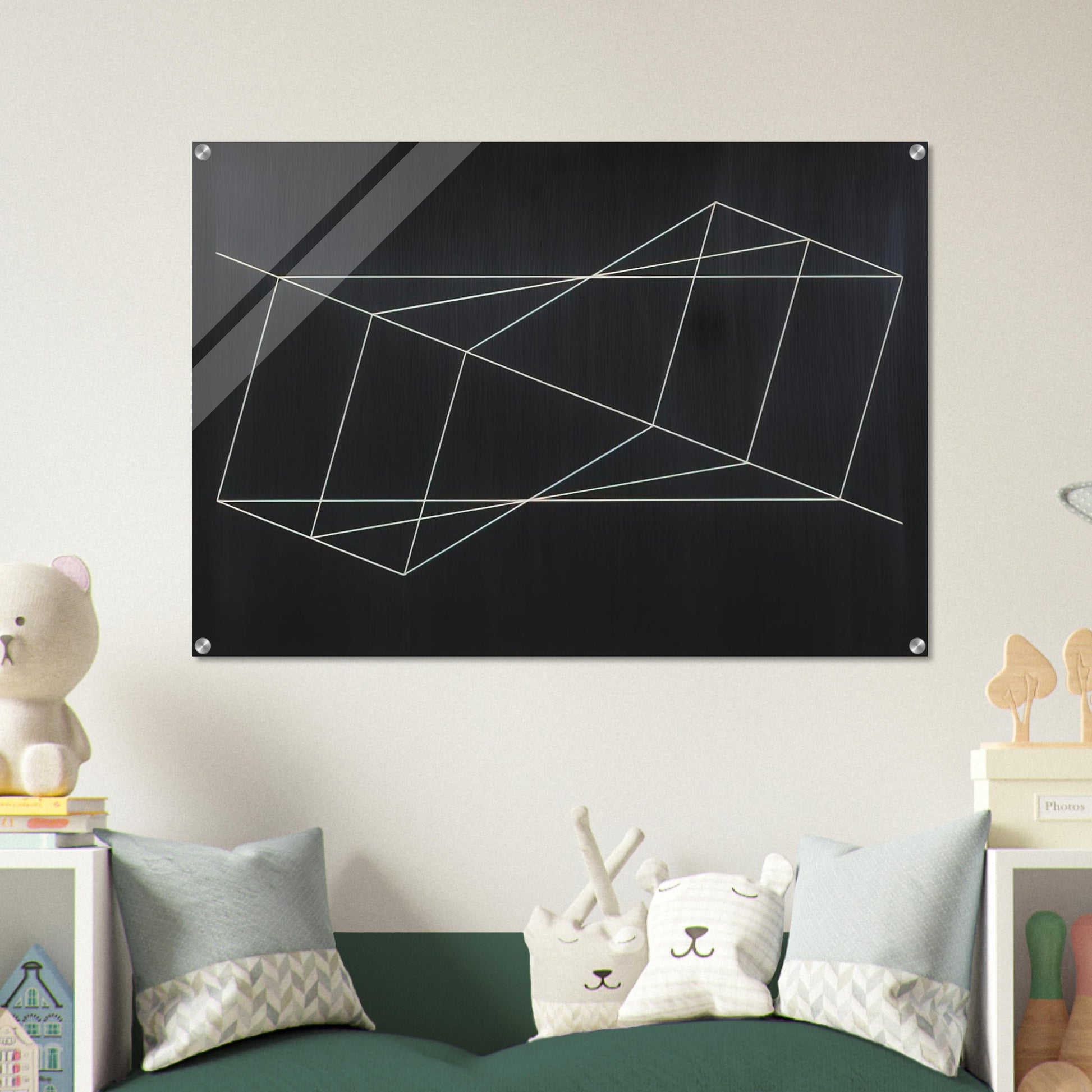TWISTED BUT STRAIGHT 1948 - Josef Albers Acrylic Print - 70x100 cm / 28x40″ inches