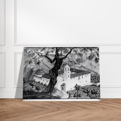 CLOISTER NEAR ROCCA IMPERIALE CALABRIA - MC Escher Acrylic Print - 70x100 cm / 28x40″ inches | Maurits Cornelis Escher Prints