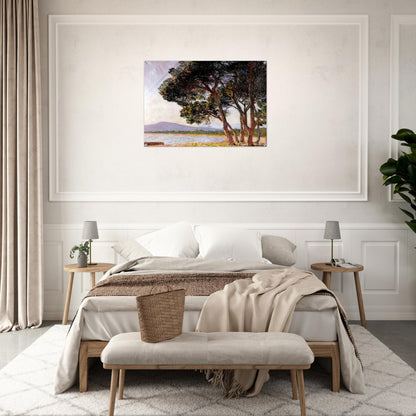 Beach in Juan-les-Pins - claude monet Acrylic Print - 70x100 cm / 28x40″ inches