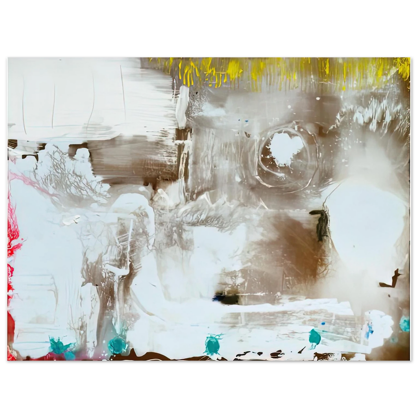 Helen Frankenthaler - Arctic Thaw, 1990- Wall Art - 21x29.7 cm / 8x12" - Fine Art Poster-canvas - -
