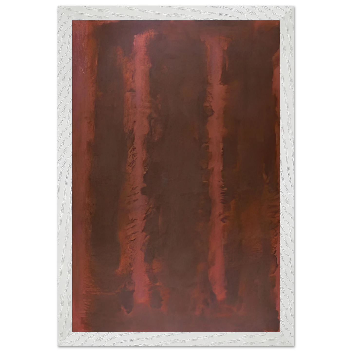Mark Rothko - Black on Maroon - 1958 Wall Art - 21x29.7 cm / 8x12" - Premium Wooden Framed Poster With Fine Art Paper-canvas - Wood frame