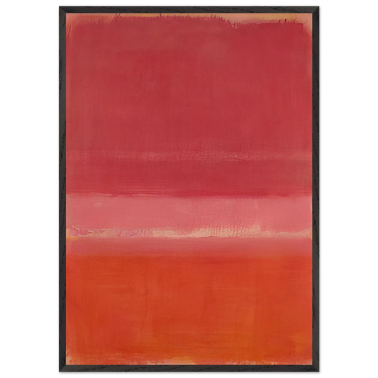 Untitled Red - 1956 - Mark Rothko 70x100 cm / 28x40 inches Framed Art Print – Black Wooden Frame