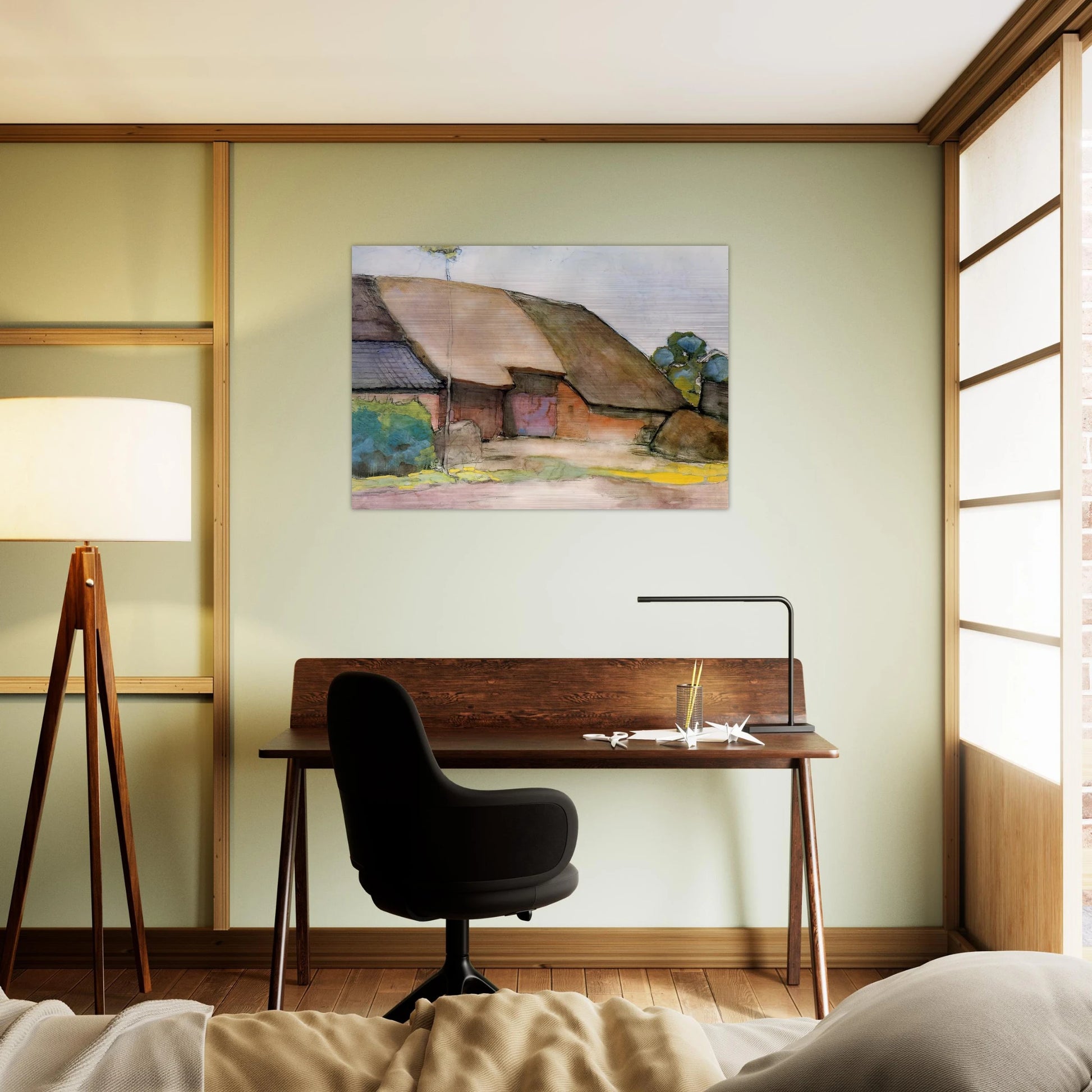 Farm Sun - Piet Mondrian Brushed Aluminum Print - 70x100 cm / 28x40 inches | Piet Mondrian Aluminum Print | Piet Mondrian Prints