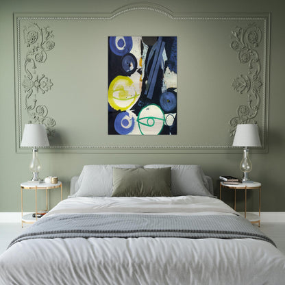 Orakel - 1964 - Ernst Wilhelm Nay Brushed Aluminum Print - 70x100 cm / 28x40 inches | Ernst Wilhelm Nay Aluminum Print | Ernst Wilhelm Nay Prints