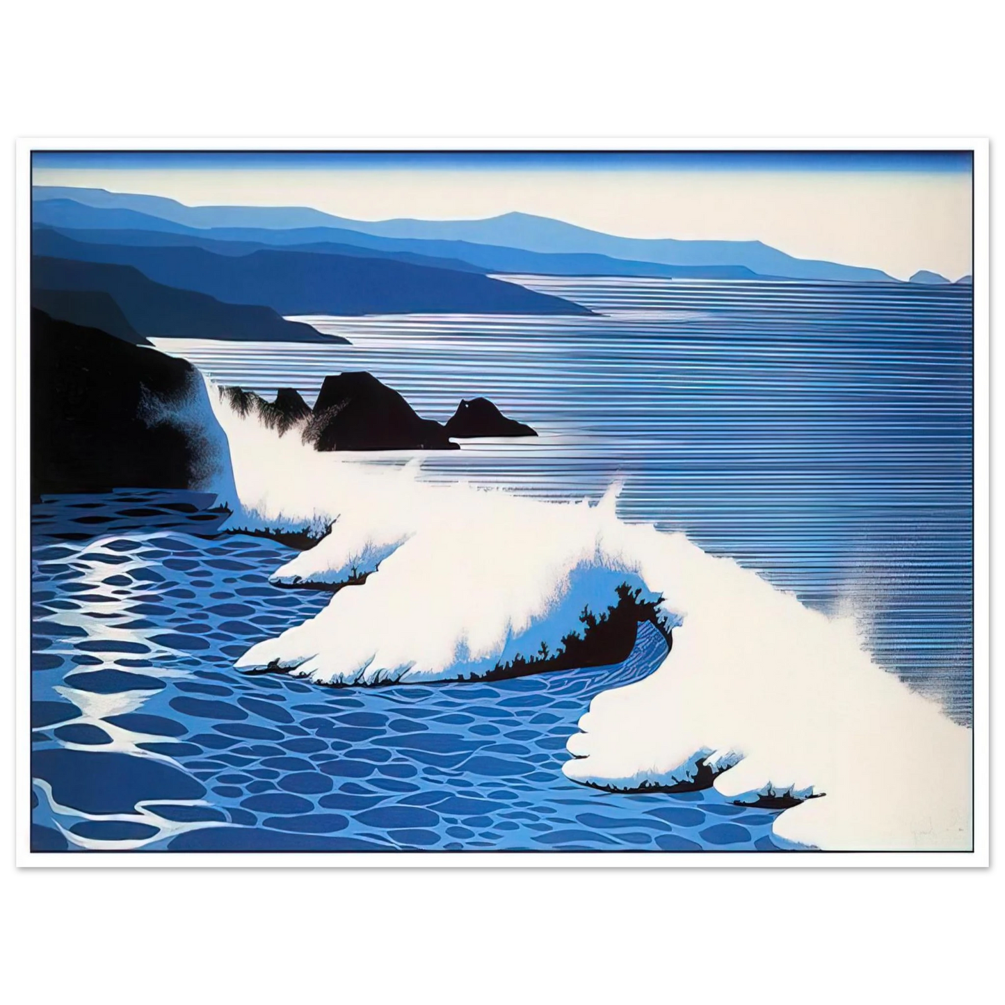Eyvind Earle - The Wave  75x100 cm / 30x40inches Fine Art Poster