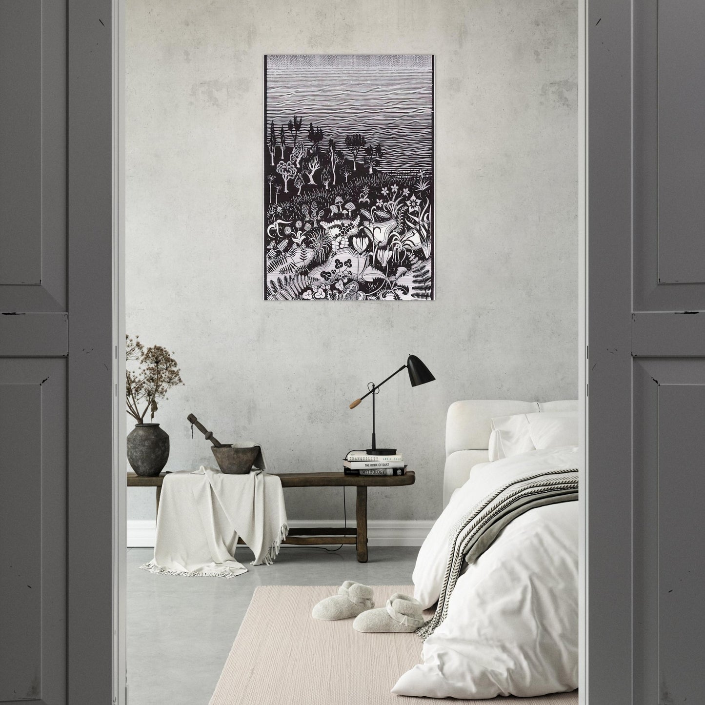 THE 3RD DAY OF THE CREATION - MC Escher Brushed Aluminum Print - 70x100 cm / 28x40 inches | MC Escher Aluminum Print | MC Escher Prints