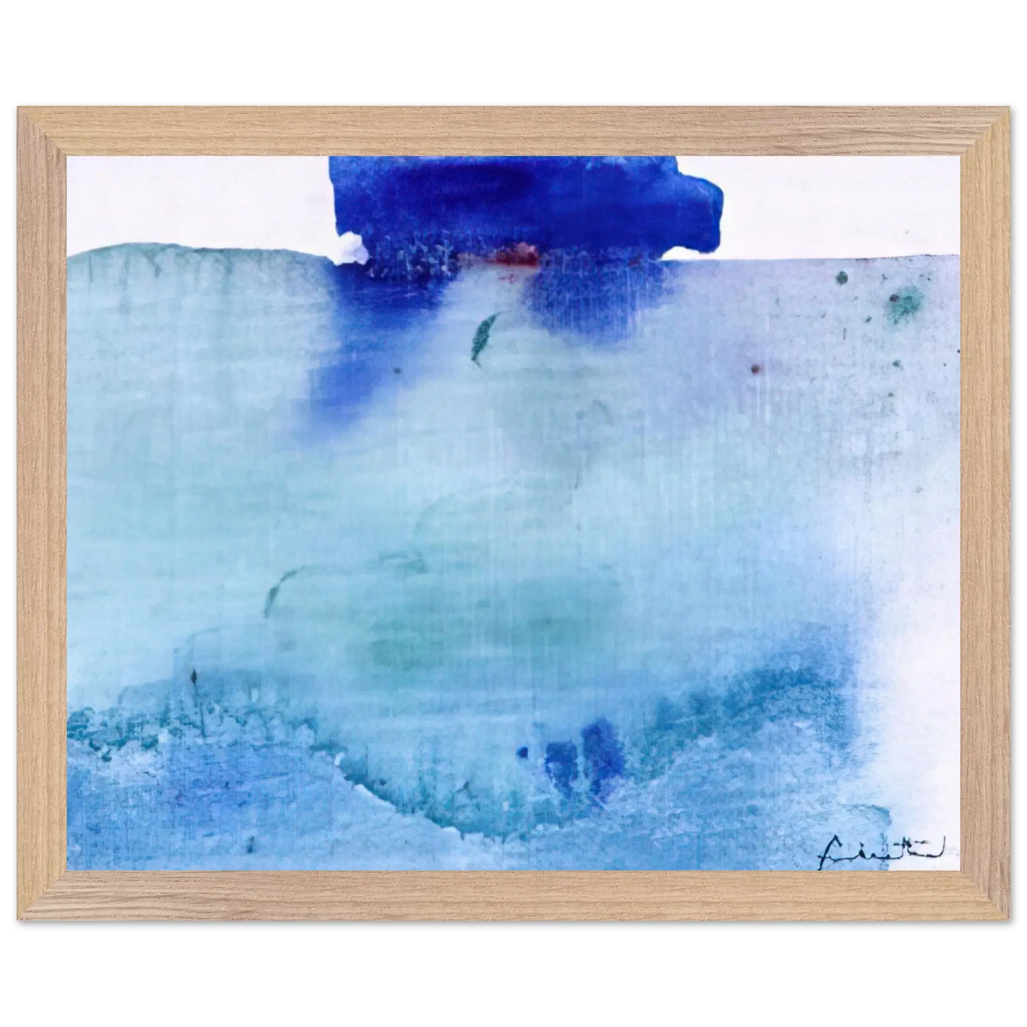 Helen Frankenthaler - Untitled - 1982 Wall art - 45x60 cm / 18x24 inches - Premium Wooden Framed Poster With Fine Art Paper - Wood frame
