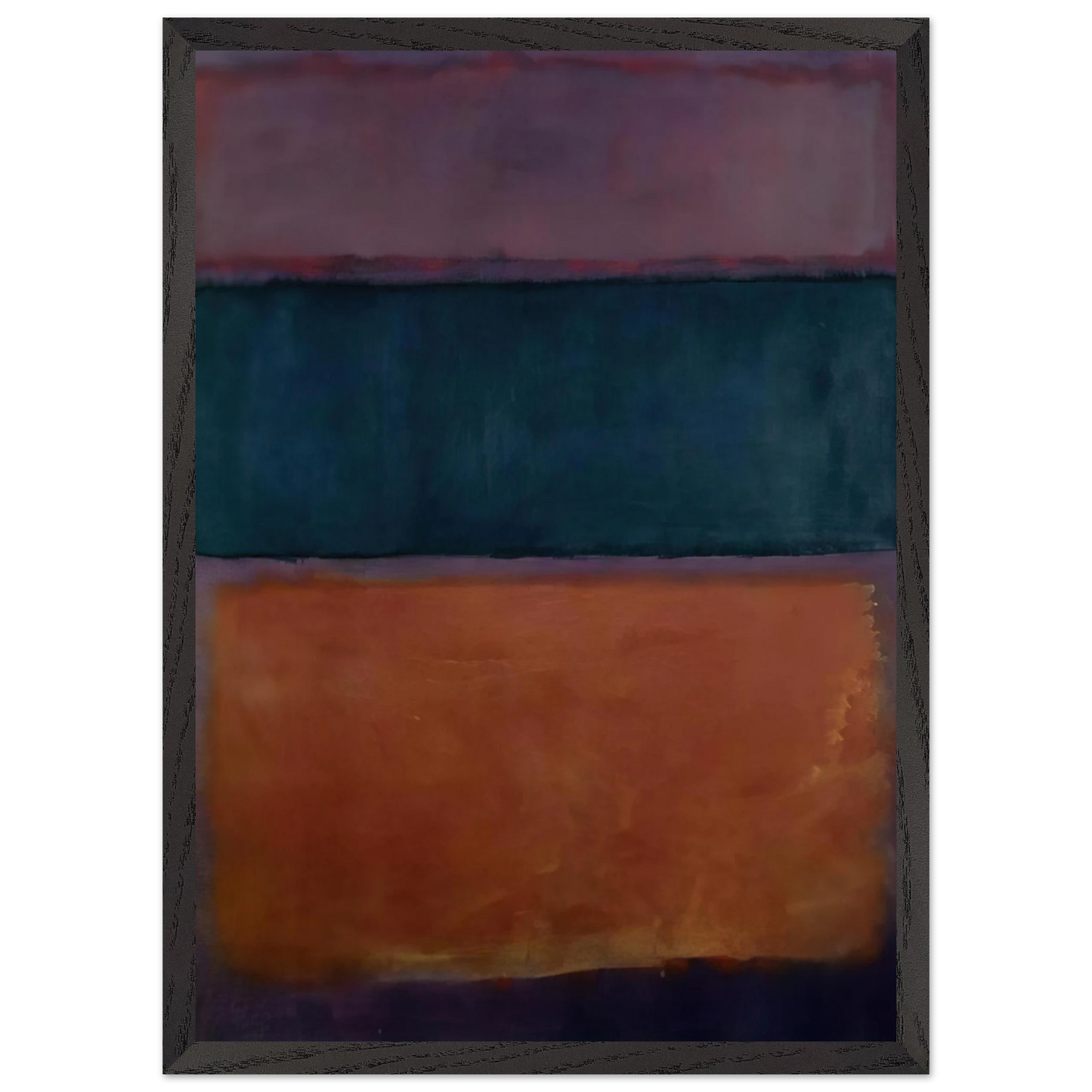 Helen Frankenthaler - Untitled - 1963 Wall art - 21x29.7 cm / 8x12" - Premium Wooden Framed Poster With Fine Art Paper-canvas - White frame