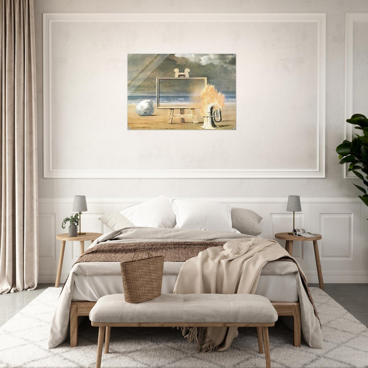 THE FAIR CAPTIVE 1947 - Rene Magritte Acrylic Print - 70x100 cm / 28x40″ inches