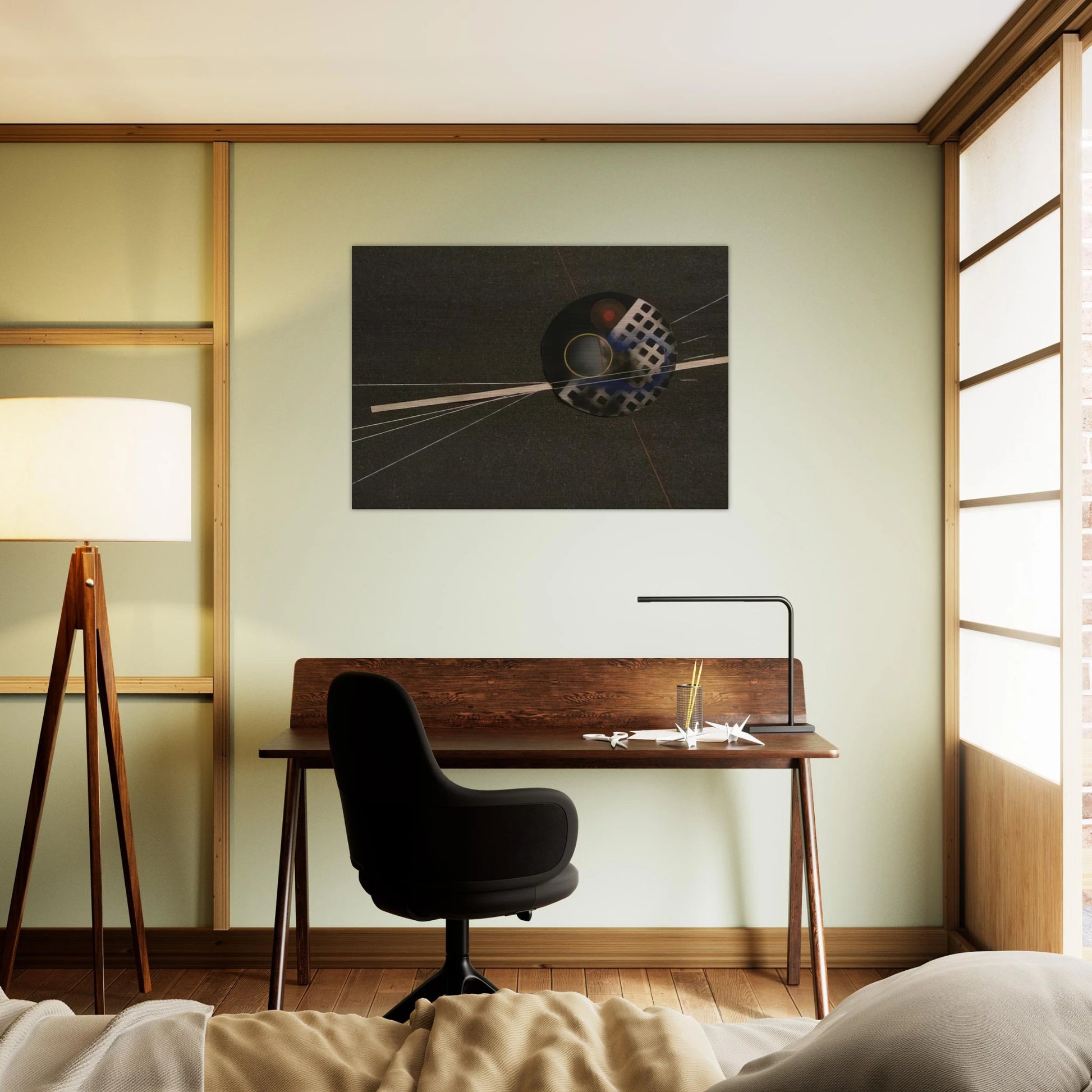 Emery Paper collage - Laszlo Moholy-Nagy Brushed Aluminum Print - 70x100 cm / 28x40 inches | Laszlo Moholy-Nagy Aluminum Print | Laszlo Moholy-Nagy Prints