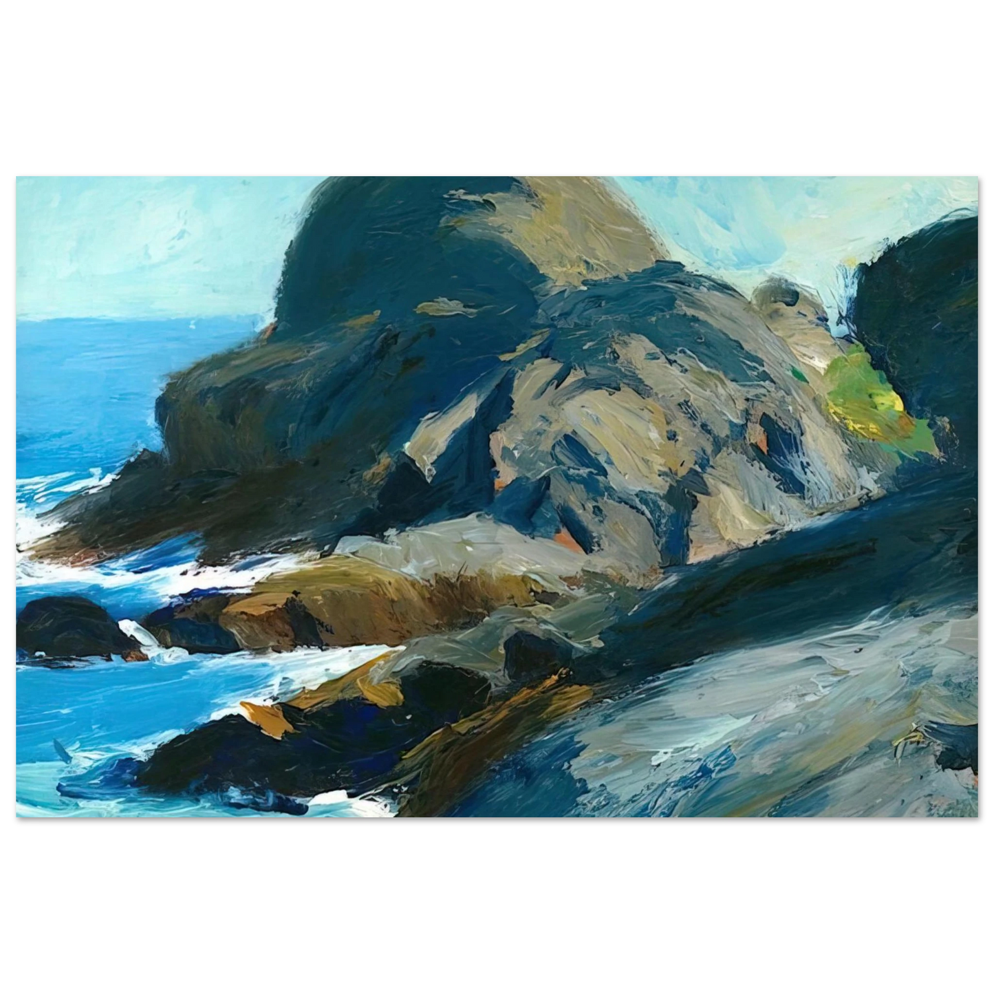 Edward Hopper - Rocky Shore Fine Art Poster