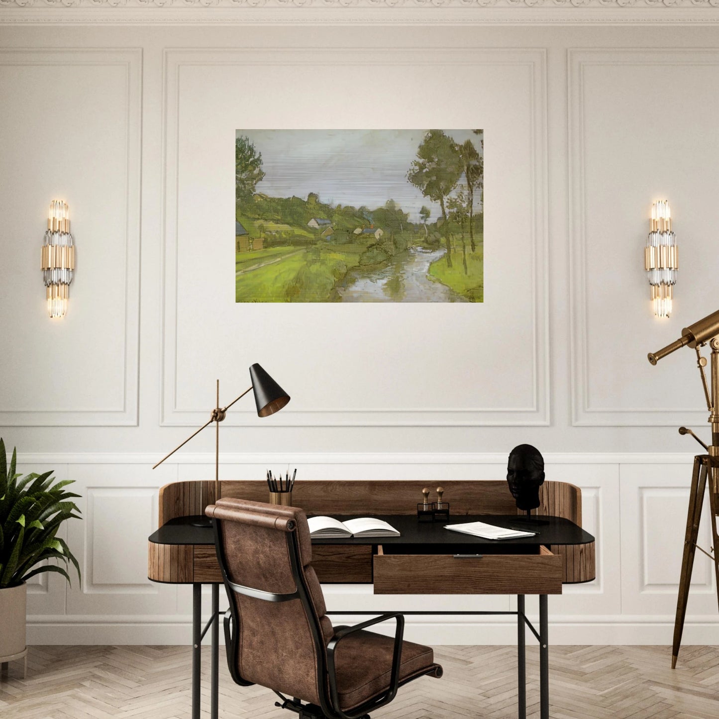 LANDSCAPE LESQUIELLES ST GERMAIN 1903 - Henri Matisse Brushed Aluminum Print - 70x100 cm / 28x40 inches | Henri Matisse Aluminum Print | Henri Matisse Prints