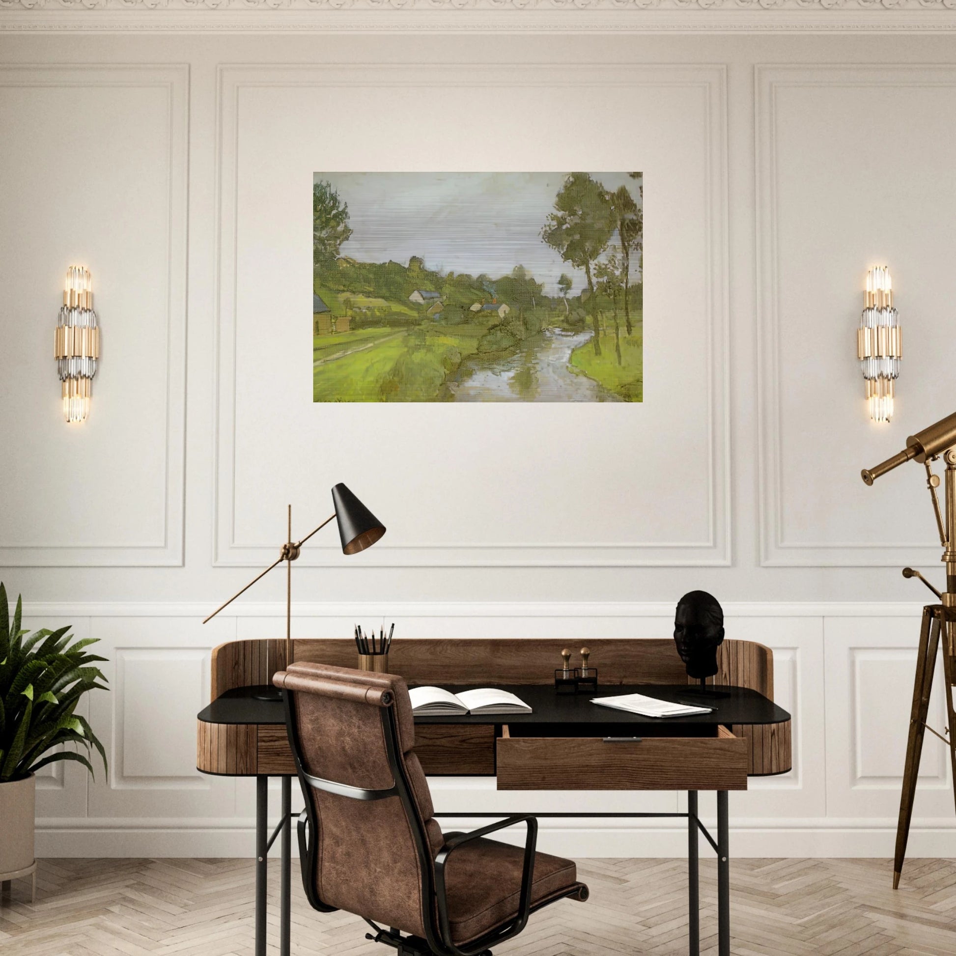 LANDSCAPE LESQUIELLES ST GERMAIN 1903 - Henri Matisse Brushed Aluminum Print - 70x100 cm / 28x40 inches | Henri Matisse Aluminum Print | Henri Matisse Prints