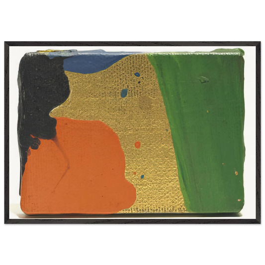 Untitled  Sam Francis for Arnold Newman  - Sam Francis 70x100 cm / 28x40 inches Framed Art Print – Black Wooden Frame