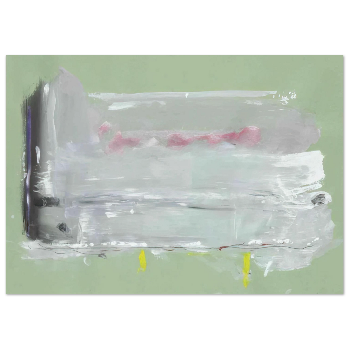 Helen Frankenthaler - Untitled - 1984 Wall art - 40x50 cm / 16x20 inches - Fine Art Poster-canvas - -