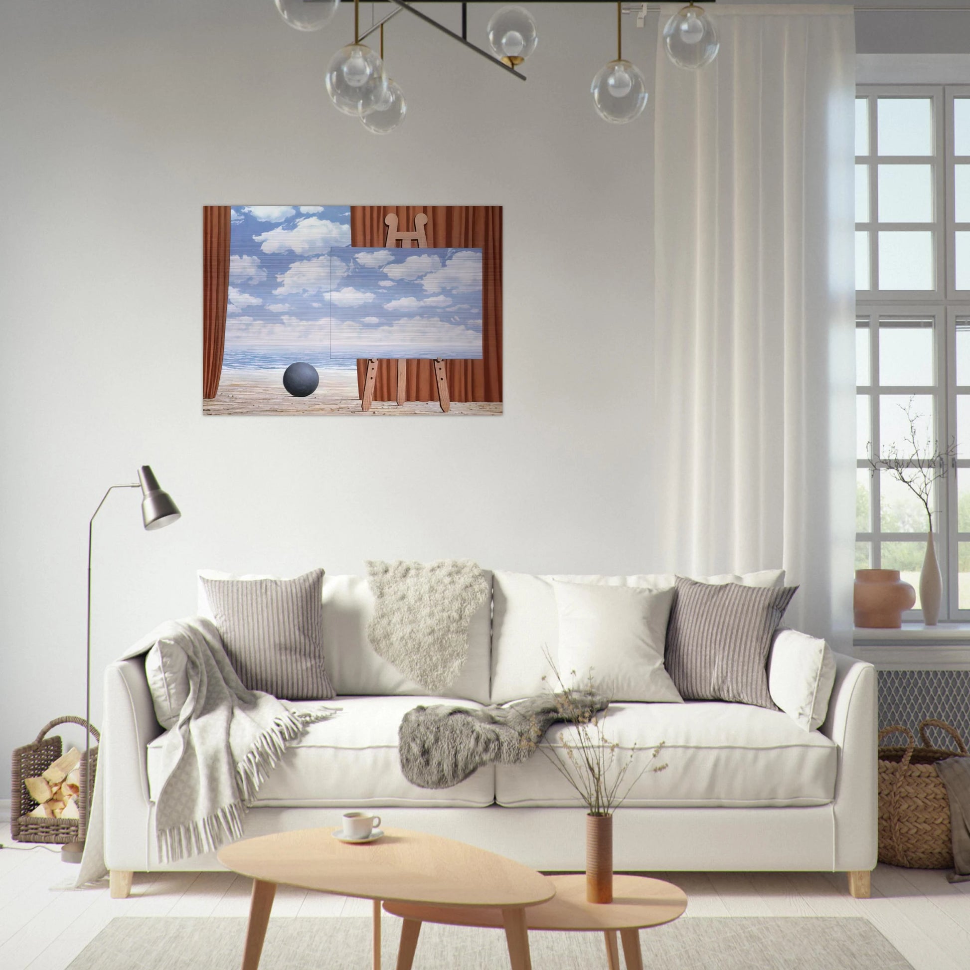 THE FAIR CAPTIVE 1965 - Rene Magritte Brushed Aluminum Print - 70x100 cm / 28x40 inches | Rene Magritte Aluminum Print | Rene Magritte Prints