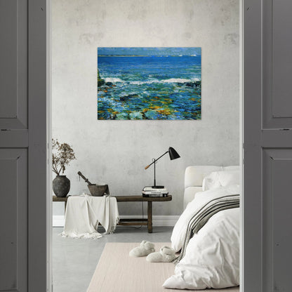 Duck Island from Appledore - Childe Hassam Brushed Aluminum Print - 70x100 cm / 28x40 inches | Childe Hassam Aluminum Print | Childe Hassam Prints