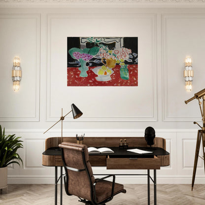 ROSES DE NOEL ET SAXIFRAGE 1944 - Henri Matisse Brushed Aluminum Print - 70x100 cm / 28x40 inches | Henri Matisse Aluminum Print | Henri Matisse Prints