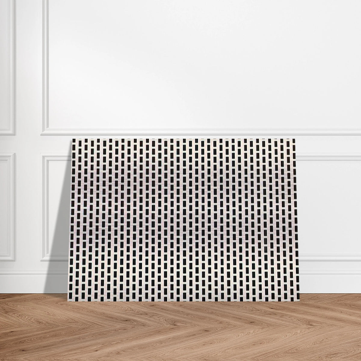 2 trames de carrés1 trame de tirets - 1975 - Francois Morellet Brushed Aluminum Print - 70x100 cm / 28x40 inches | Francois Morellet Aluminum Print | Francois Morellet Prints
