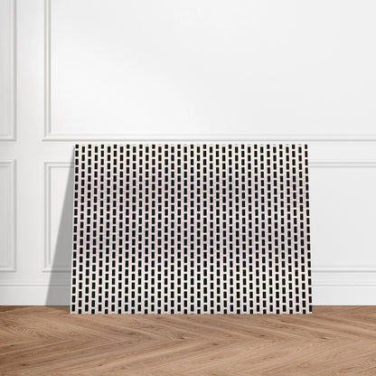2 trames de carrés1 trame de tirets - 1975 - Francois Morellet Brushed Aluminum Print - 70x100 cm / 28x40 inches | Francois Morellet Aluminum Print | Francois Morellet Prints