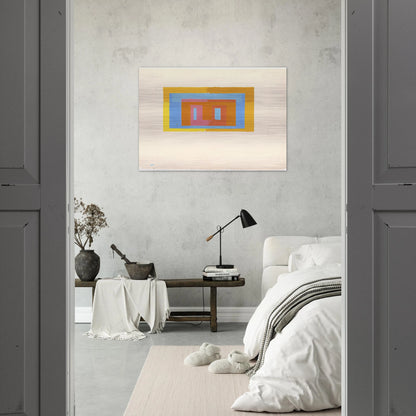 VARIANT ADOBE - Josef Albers Brushed Aluminum Print - 70x100 cm / 28x40 inches | Josef Albers Aluminum Print | Josef Albers Prints