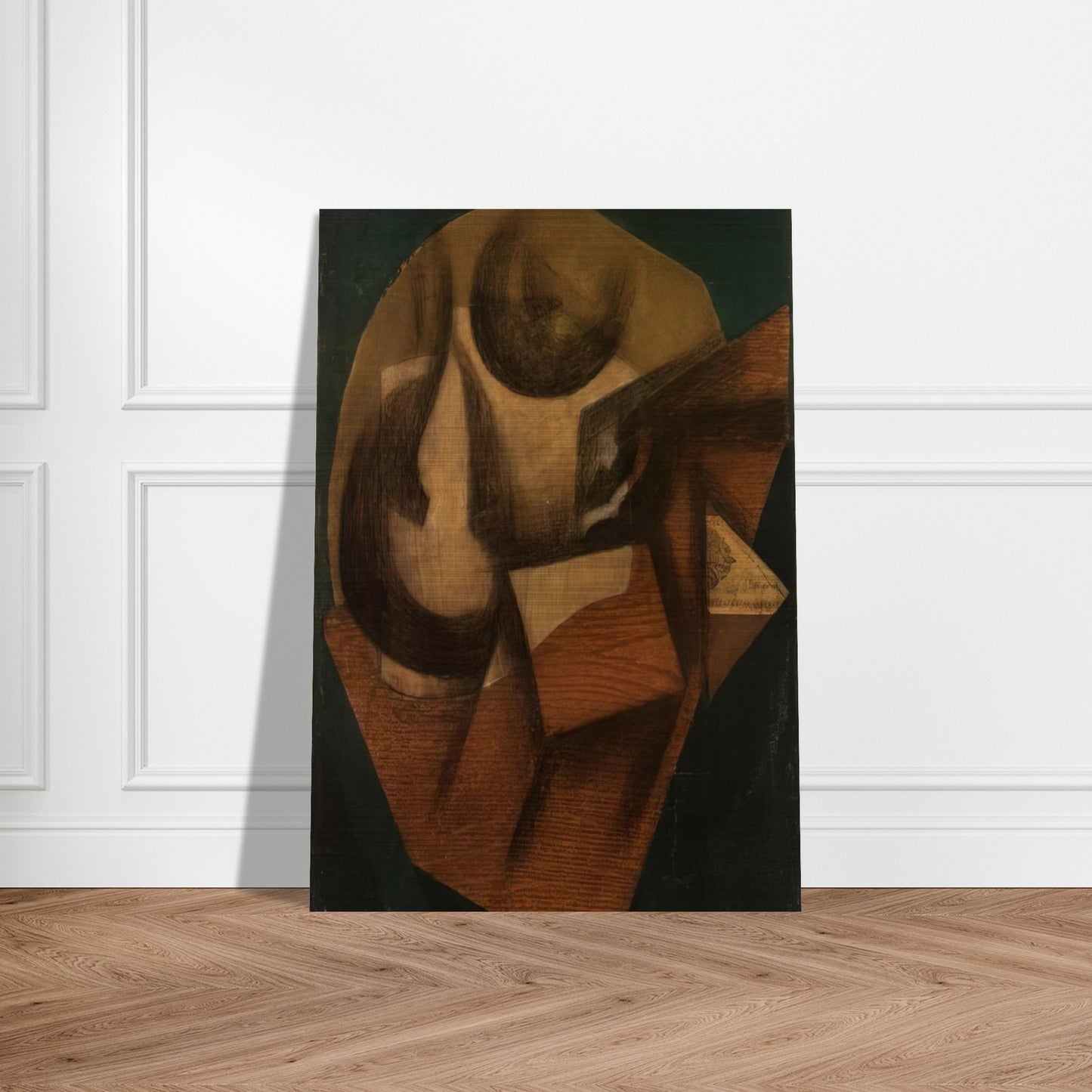 THE GLASS 1914 - Juan Gris Brushed Aluminum Print - 70x100 cm / 28x40 inches | Juan Gris Aluminum Print | Juan Gris Prints