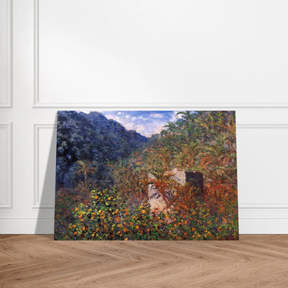 The Valley of Sasso, Blue Effect - claude monet Brushed Aluminum Print - 70x100 cm / 28x40 inches | claude monet Aluminum Print | claude monet Prints