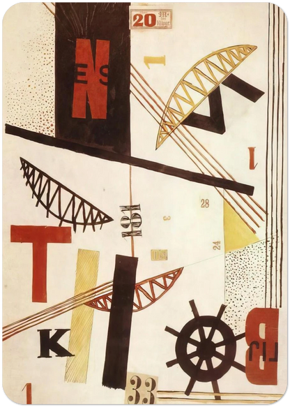Hidak Bridges By Laszlo Moholy-Nagy Pack of 10 Post Cards | Laszlo Moholy-Nagy Post Cards | A6 (10.5 x 14.8 cm) - 4.1 x 5.8 inches