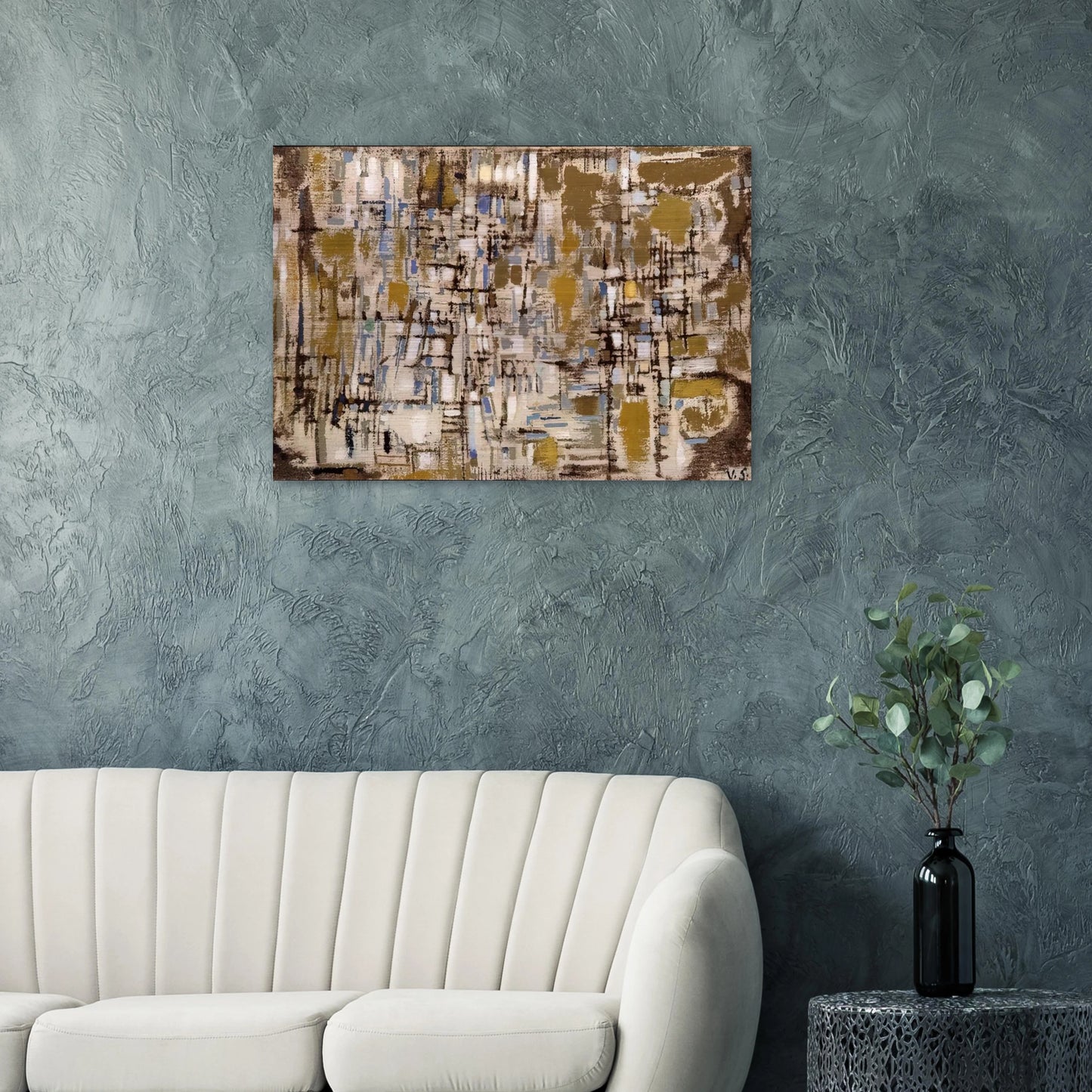 Untitled - 1952 - Maria Helena Vieira da Silva Brushed Aluminum Print - 70x100 cm / 28x40 inches | Maria Helena Vieira da Silva Aluminum Print | Maria Helena Vieira da Silva Prints