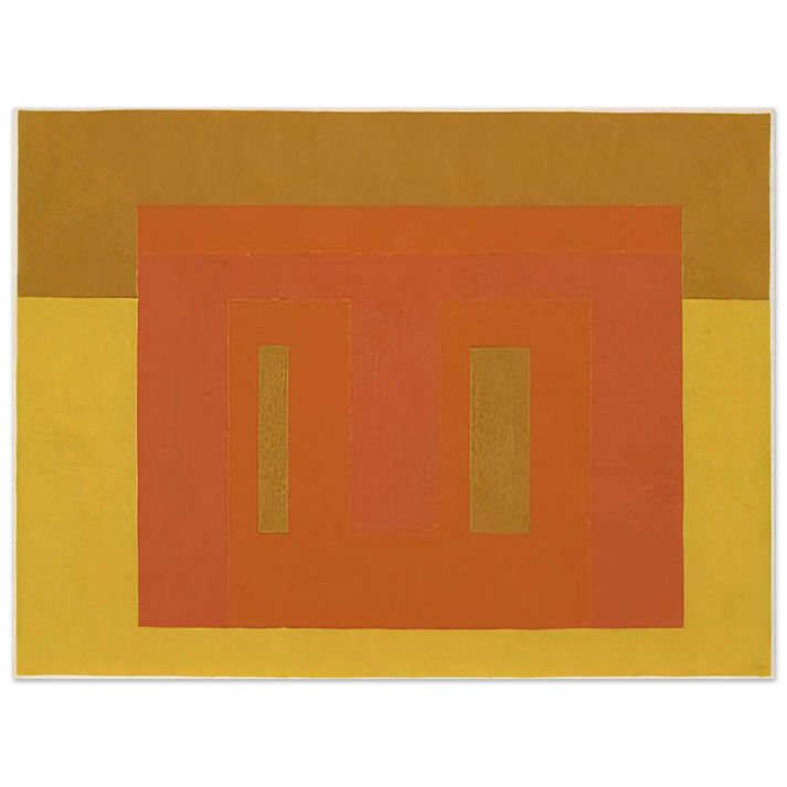 Josef Albers - VARIANT ADOBE SOUTHERN CLIMATE 1948  75x100 cm / 30x40inches Fine Art Poster