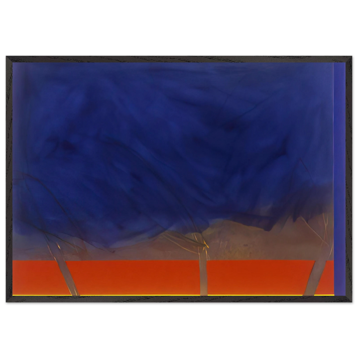 All Night - 1989 - Ronnie Landfield 70x100 cm / 28x40 inches Framed Art Print – Black Wooden Frame