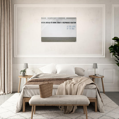 Motion Enough to Bring About... - 2008 - Lawrence Weiner Acrylic Print - 70x100 cm / 28x40″ inches | Lawrence Weiner Wall Art | Lawrence Weiner Prints